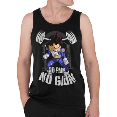 TANK TOP NO PAIN NO GAIN VEGETA